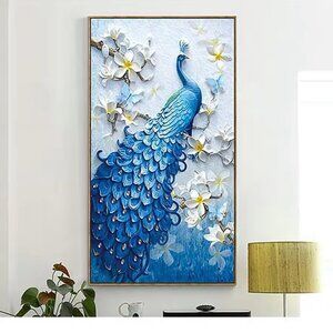 1pc DIY 5D Diamond Painting Full Diamond Beautiful Peacock Diamond Painting